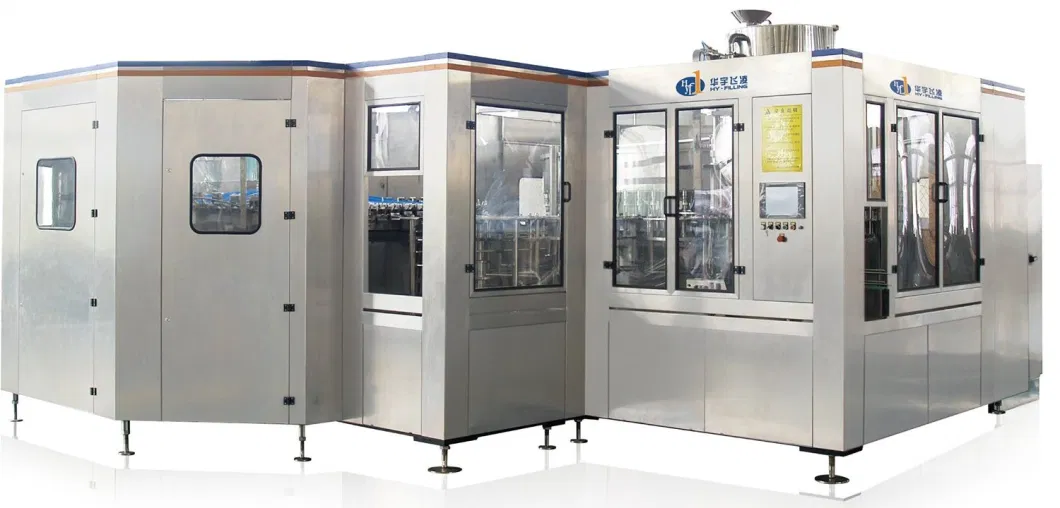 Full Automatic Small Glass Bottle Aluminum Cap Pure Water Making Machine and Bottling Water Machine