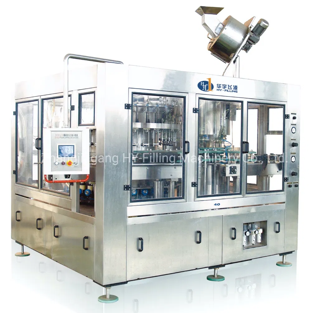 Hy-Filling Automatic 15000bph Glass Bottle Crown Cap Beer Filling Line Packing Machine