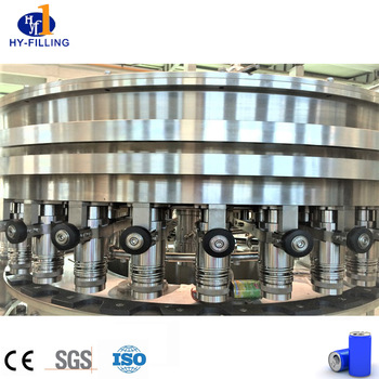 Aluminum can rinsing filling sealing machine for carbonated drink soda water energy drink 