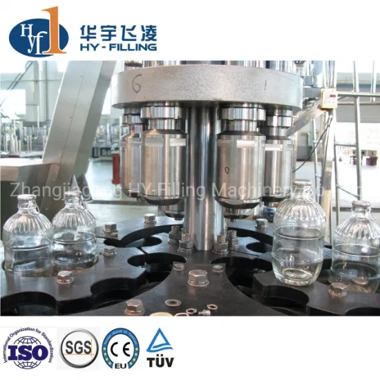 Drinking Fully Automatic 330ml 500ml 1500ml Pet Glass Bottle Liquid Beverage Alcohol Wine Filling Glass Pure Filling Machine Water Bottling Machine