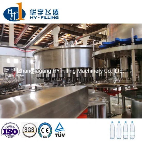 Mineral Water Carbonated Soft Juice Drink Bottling Filling Machine Bottle Washing Filling Capping Labeling Packing Machine