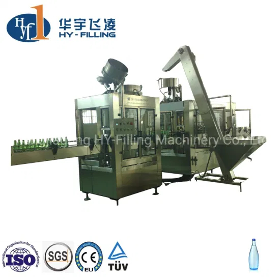 Drinking Fully Automatic 330ml 500ml 1500ml Pet Glass Bottle Liquid Beverage Alcohol Wine Filling Glass Pure Filling Machine Water Bottling Machine