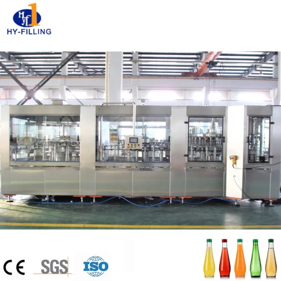 Stable Working Glass Bottle Juice Drink Filling Complete Line