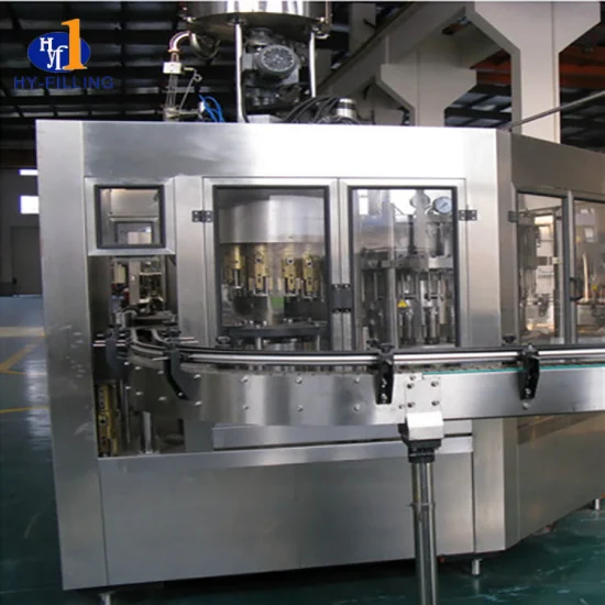 Glass Bottle Soda Water Filling Machine From Hy-Filling