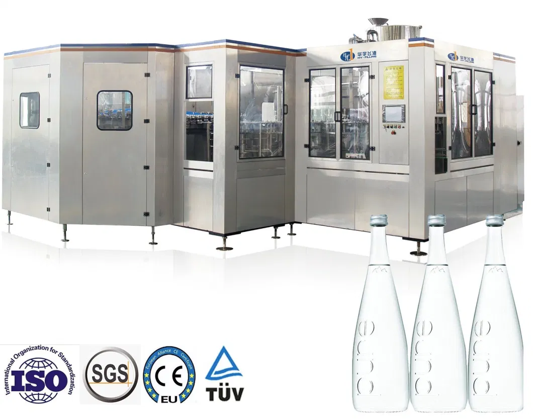 Ropp Cap, Crown Normal Drinking Water Filling Automatic 330ml 500ml 1500ml Pet Glass Bottle Liquid Beverage Alcohol Wine Filling Packing Bottling Machine